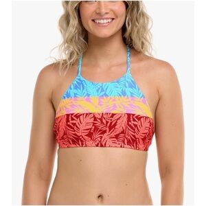 New Body Glove Women's Alesha Swimsuit High Neck Bikini Top size Large